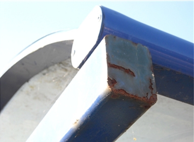 peinture métal chantier