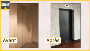 peinture ascenseur schindler otis kone